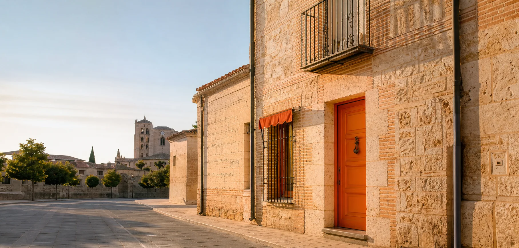 Casa de arquitectura castellana en un entorno inspirado en Tordesillas